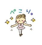 女の子★バレエ（個別スタンプ：9）