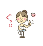 女の子★バレエ（個別スタンプ：12）
