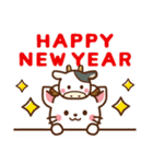 しろねこ♡お正月（年末年始）（個別スタンプ：2）