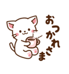 しろねこ♡お正月（年末年始）（個別スタンプ：27）