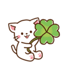 しろねこ♡お正月（年末年始）（個別スタンプ：40）
