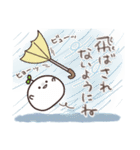 まるいやつらとトリさん☆夏・お天気（個別スタンプ：18）