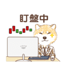 しばいぬ-株式投資(中国語版)（個別スタンプ：3）