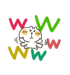 くまぴ★でか文字カラフル（個別スタンプ：18）