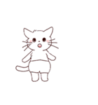 パンツをはいた動くねこのスタンプ（個別スタンプ：2）