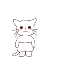 パンツをはいた動くねこのスタンプ（個別スタンプ：7）