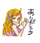 尾田っちの左手で描いたONE PIECEスタンプ2（個別スタンプ：4）