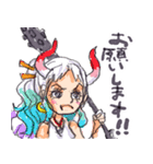 尾田っちの左手で描いたONE PIECEスタンプ2（個別スタンプ：7）