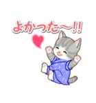 甚平さん猫ちゃんズ（個別スタンプ：15）