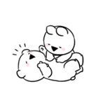 すこぶる動くちびウサギ＆クマ sweet love（個別スタンプ：10）