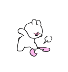 すこぶる動くちびウサギ＆クマ sweet love（個別スタンプ：24）
