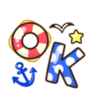 夏の日常♡デカ文字スタンプ（個別スタンプ：1）