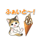 もこもこ猫ちゃんズと夏スイーツ（個別スタンプ：21）
