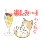 もこもこ猫ちゃんズと夏スイーツ（個別スタンプ：25）