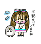 デカ文字つき果物♡ペンギン時々女の子（個別スタンプ：30）