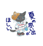 夏に使うゆかいな猫たちのスタンプ（個別スタンプ：30）