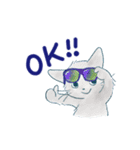夏に使うゆかいな猫たちのスタンプ（個別スタンプ：36）
