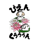 【Big】シーズー犬33『日常に花を！』（個別スタンプ：34）