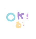 シンプル★パステル（個別スタンプ：6）