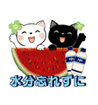 可愛い猫さん達のスタンプ♡夏編（個別スタンプ：21）