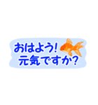 省スペース♪涼しい金魚スタンプ（個別スタンプ：1）