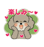 ふわふわトイプーさん達のスタンプ♡夏編（個別スタンプ：38）