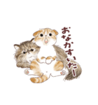 毎日使える3匹の猫たちのスタンプ（個別スタンプ：21）