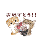 毎日使える3匹の猫たちのスタンプ（個別スタンプ：40）