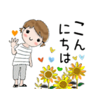 普通に大人女子 夏の気遣い  (毎日編)（個別スタンプ：3）