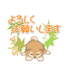 夏～秋 よちよち豆柴（個別スタンプ：35）