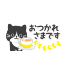 【省スペース】ハチワレ猫こてつ（個別スタンプ：9）