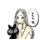 デカ目黒猫ちゃん＆オシャレ女子♡（個別スタンプ：31）