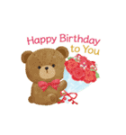 誕生日＆お祝い*大人上品なお花スタンプ（個別スタンプ：4）