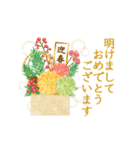 誕生日＆お祝い*大人上品なお花スタンプ（個別スタンプ：24）