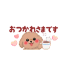 かわいいトイプードル❤️省スペース（個別スタンプ：8）