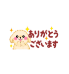 かわいいトイプードル❤️省スペース（個別スタンプ：9）