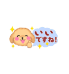 かわいいトイプードル❤️省スペース（個別スタンプ：19）