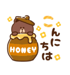 コツメカワウソ ＆ BROWN ＆ FRIENDS 毎日（個別スタンプ：3）
