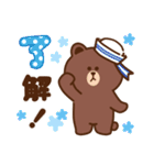 コツメカワウソ ＆ BROWN ＆ FRIENDS 毎日（個別スタンプ：16）