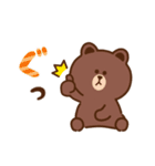 コツメカワウソ ＆ BROWN ＆ FRIENDS 毎日（個別スタンプ：17）