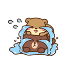 コツメカワウソ ＆ BROWN ＆ FRIENDS 毎日（個別スタンプ：35）