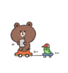 ぐーたらBROWN ＆ FRIENDS（個別スタンプ：34）