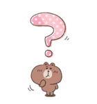 【かなぴ】BIGスタンプ★BROWN ＆ FRIENDS（個別スタンプ：26）