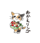 猫の懐かしワードスタンプ ありがとう多め（個別スタンプ：3）