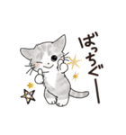 猫の懐かしワードスタンプ ありがとう多め（個別スタンプ：7）