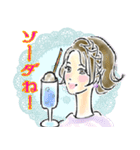 オシャレ女子♡ダジャレ＆死語③（個別スタンプ：24）