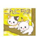 ベビーにゃんこの秋（個別スタンプ：3）