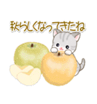 ベビーにゃんこの秋（個別スタンプ：7）