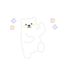 動く！黄色ほっぺのしろくまさん（個別スタンプ：2）