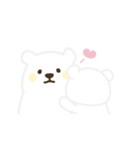 動く！黄色ほっぺのしろくまさん（個別スタンプ：8）